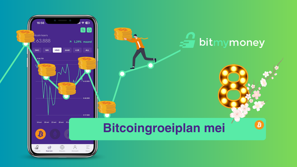 Satoshi's rekening mei: koers lager, veel bitcoin